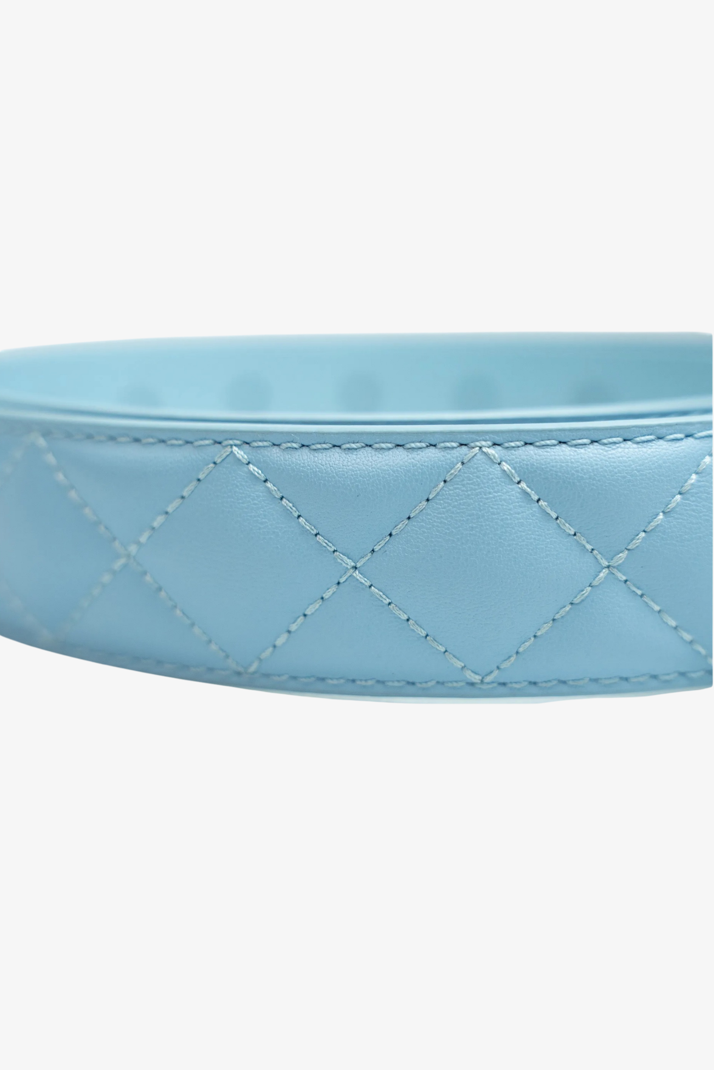 BLUE PUFFY BELT