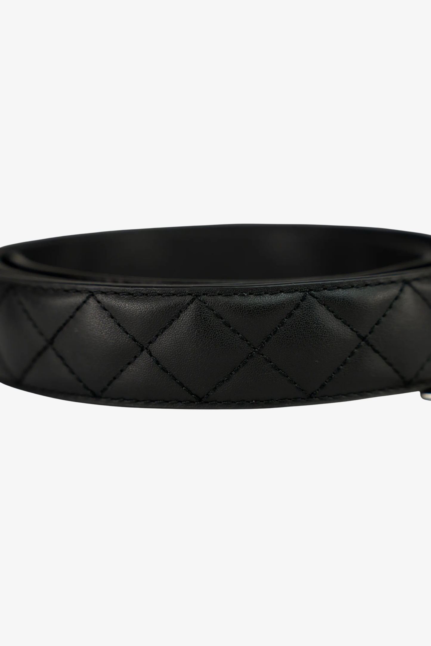 BLACK PUFFY BELT