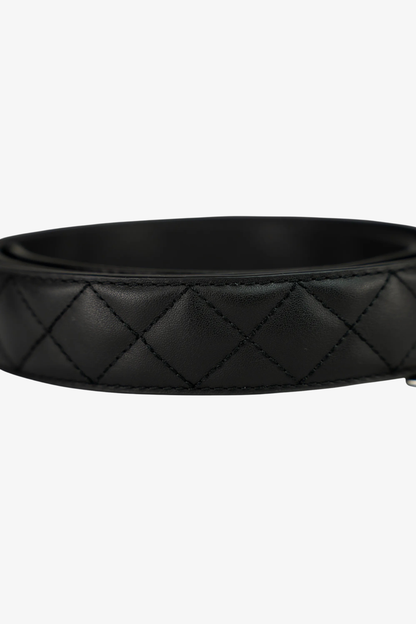 BLACK PUFFY BELT